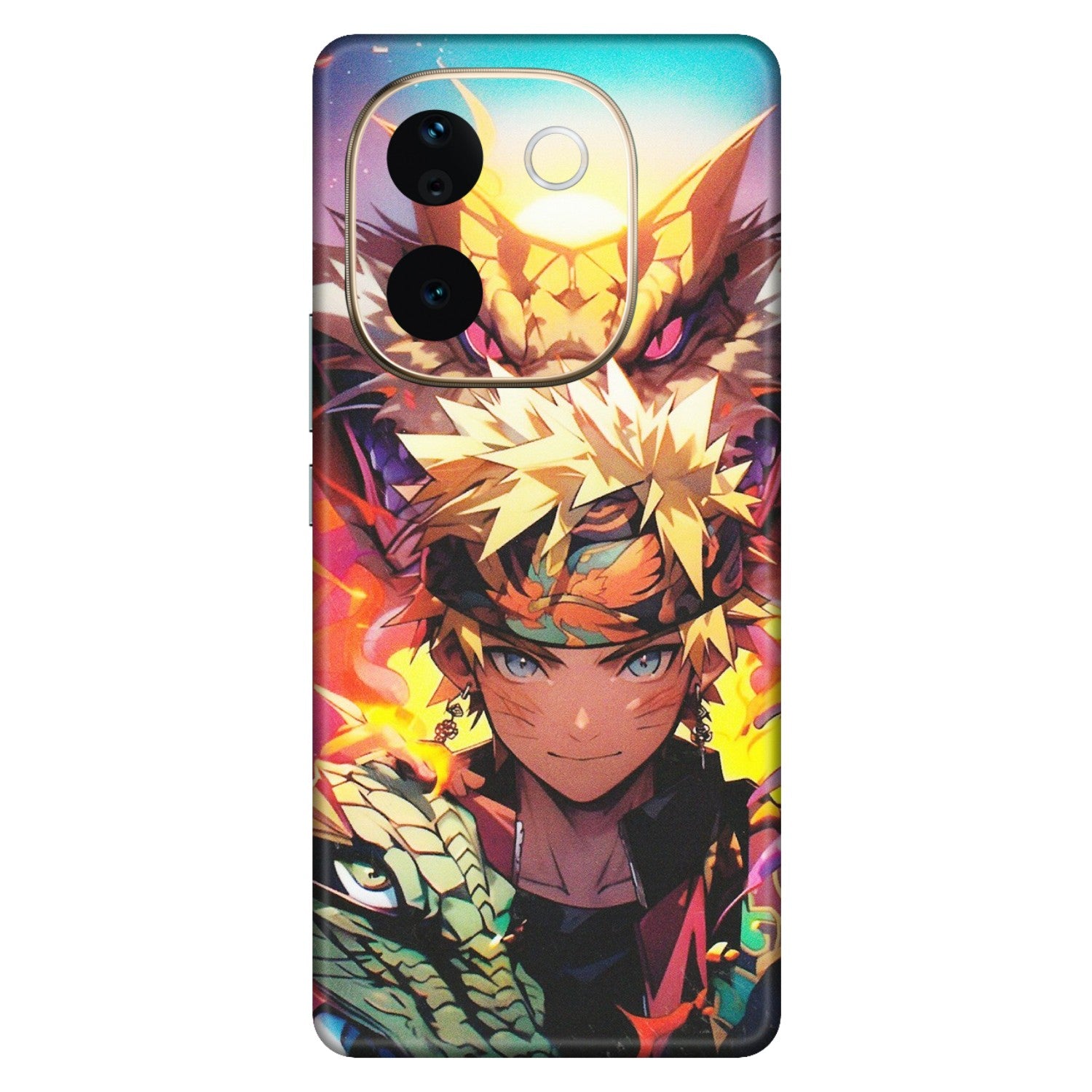 VIVO Z/V/X/T/U/S Series Phone Skins (All Models) - Angry Naruto Anime - Matte Finish (M-148) Vivo T3 Pro (5G)
