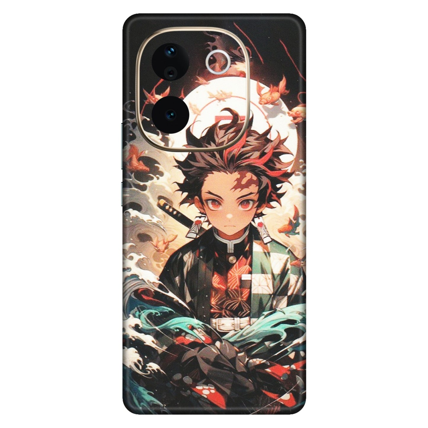 VIVO Z/V/X/T/U/S Series Phone Skins (All Models) - Tanjiro Demon Slayer Anime - Matte Finish (M-158) Vivo T3 Pro (5G)