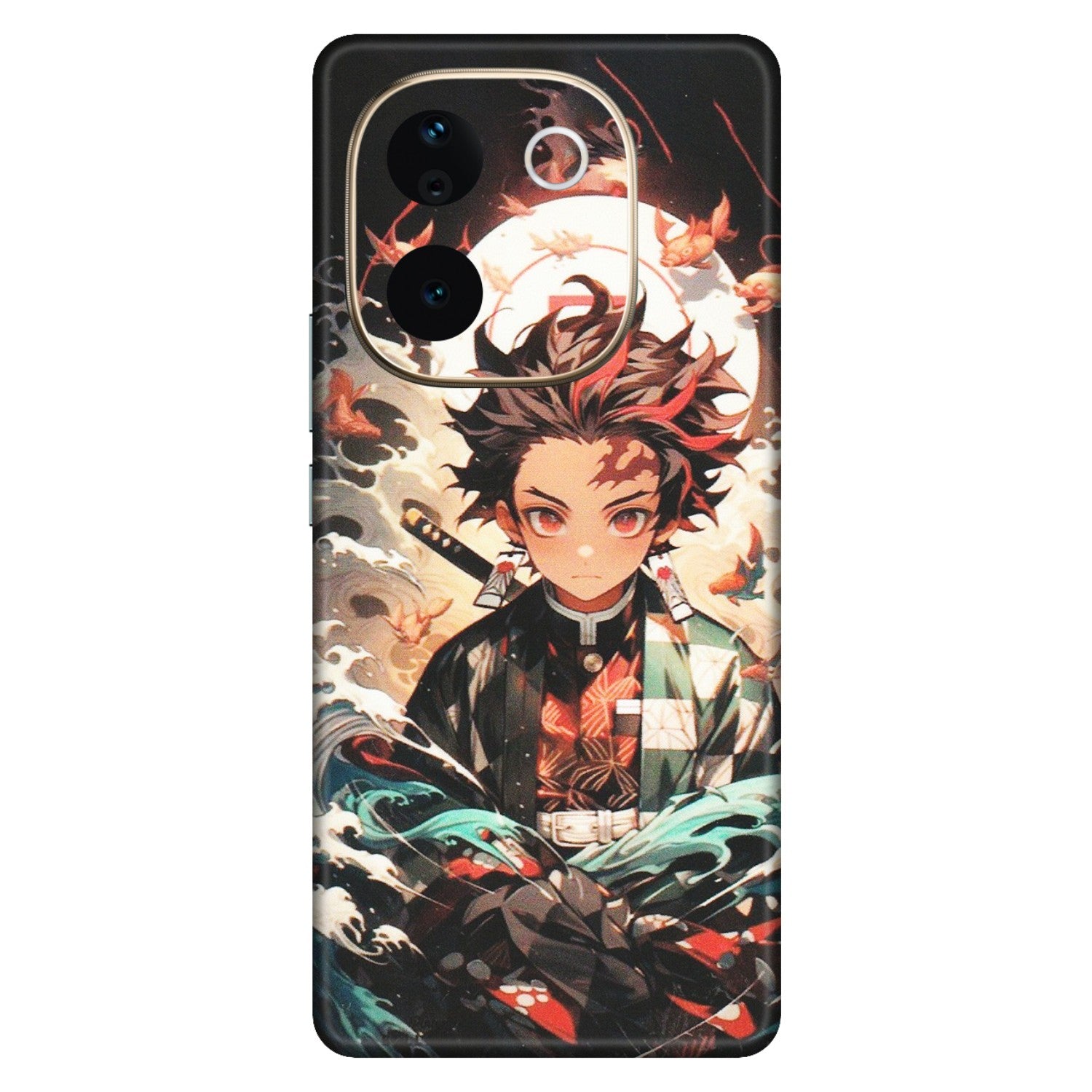 VIVO Z/V/X/T/U/S Series Phone Skins (All Models) - Tanjiro Demon Slayer Anime - Matte Finish (M-158) Vivo T3 Pro (5G)