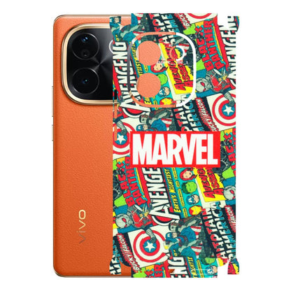 VIVO Z/V/X/T/U/S Series Phone Skins (All Models) - Marvel Comic Lover - Matte Finish (M-30) Vivo T3 Pro (5G)