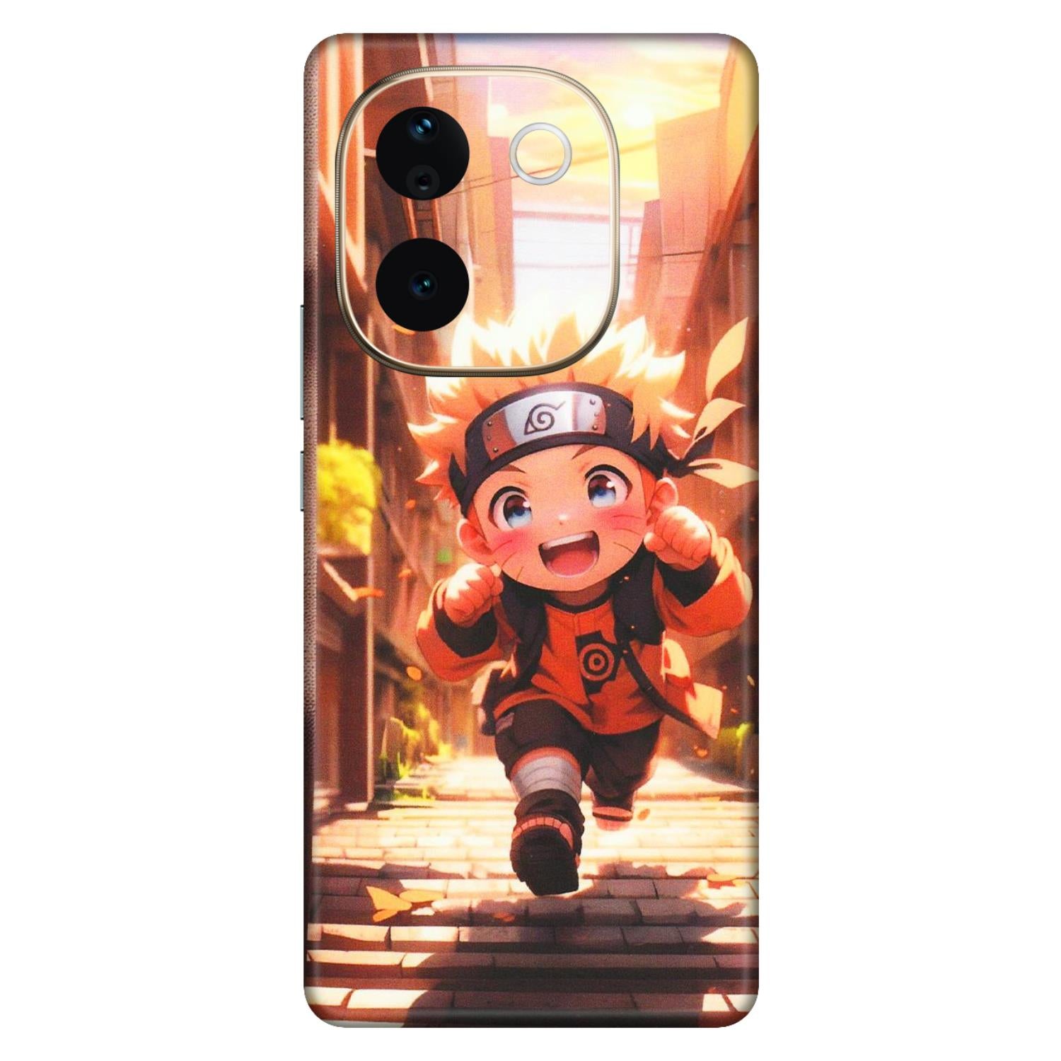 VIVO Z/V/X/T/U/S Series Phone Skins (All Models) - Naruto Cute Toon Running - Matte Finish (M-04) Vivo T3 Pro (5G)