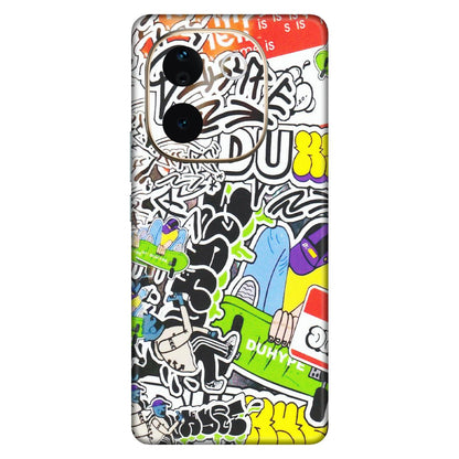 VIVO Z/V/X/T/U/S Series Phone Skins (All Models) - Dope Graffiti - Matte Finish (M-61) Vivo T3 Pro (5G)
