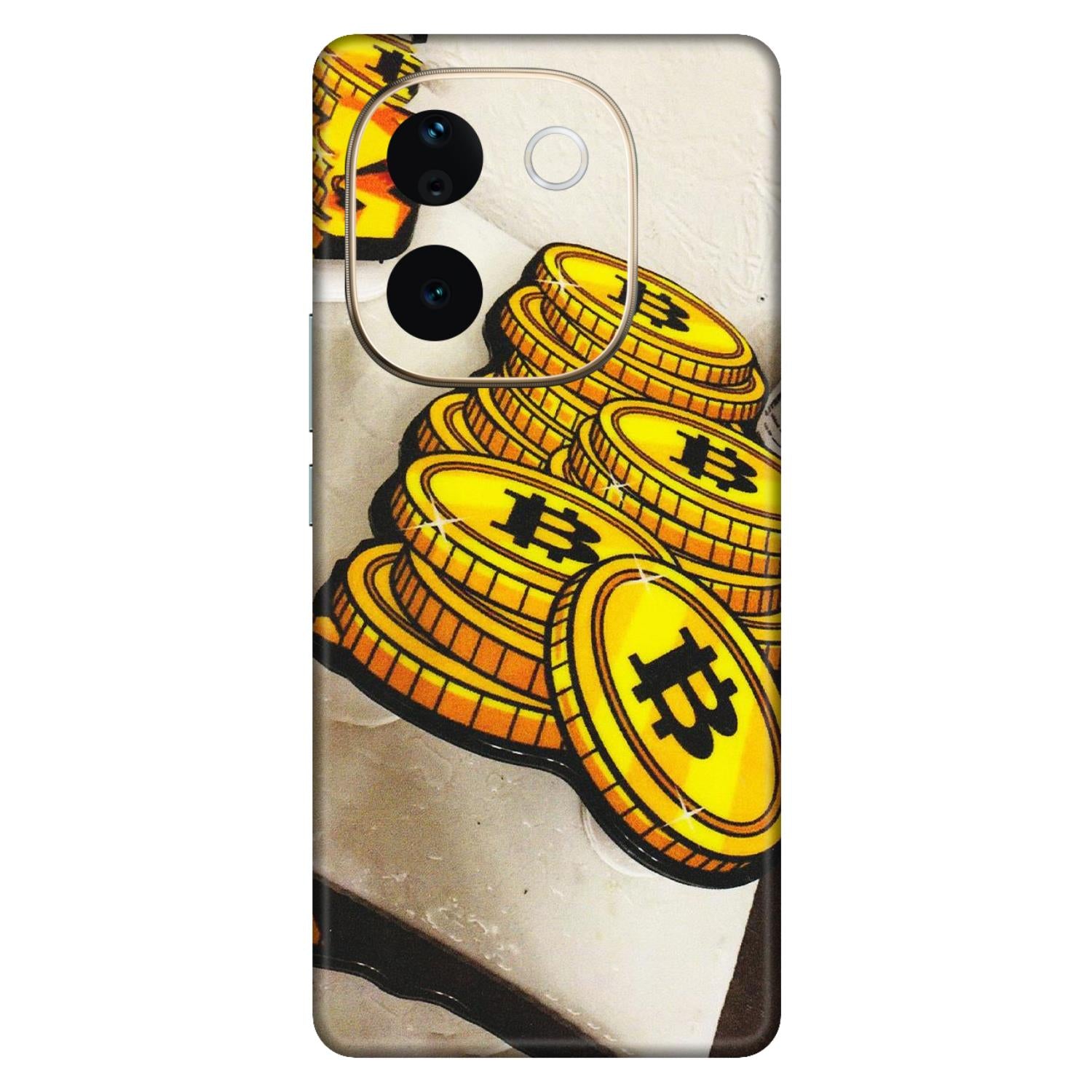 VIVO Z/V/X/T/U/S Series Phone Skins (All Models) - Billionaire Bitcoin Collection - Matte Finish (M-92) Vivo T3 Pro (5G)