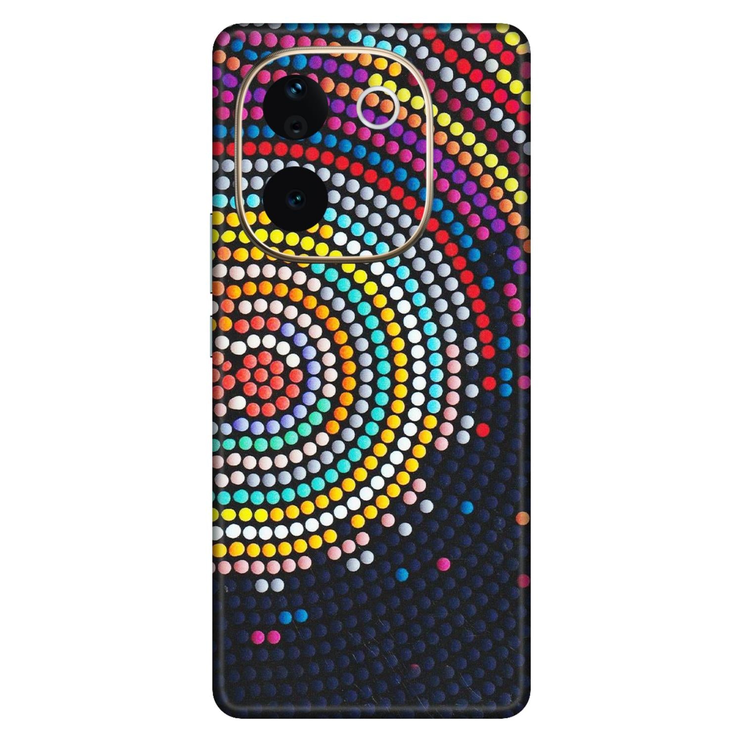 VIVO Z/V/X/T/U/S Series Phone Skins (All Models) - Rainbow Dot Mandala - Matte Finish (M-97) Vivo T3 Pro (5G)