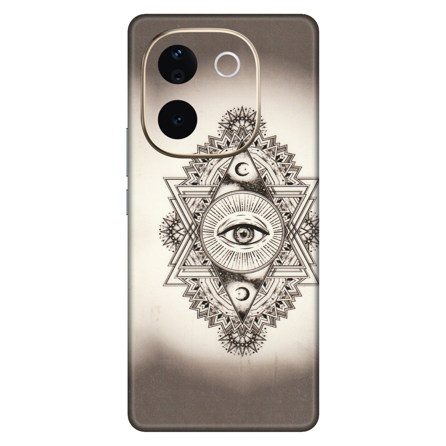 VIVO Z/V/X/T/U/S Series Phone Skins (All Models) - Illuminati Great Eye - Transparent Finish (T-14) Vivo T3 Pro (5G)