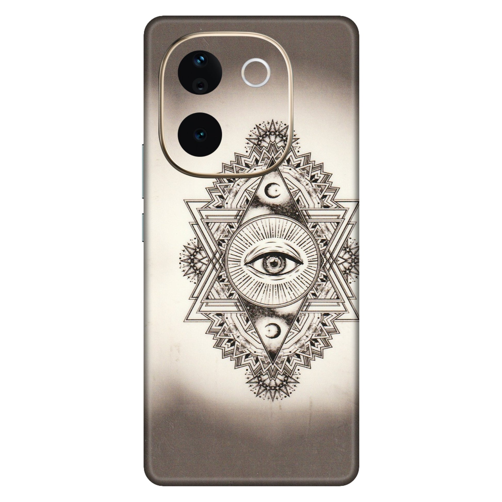 VIVO Z/V/X/T/U/S Series Phone Skins (All Models) - Illuminati Great Eye - Transparent Finish (T-14) Vivo T3 Pro (5G)