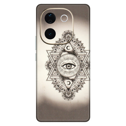VIVO Z/V/X/T/U/S Series Phone Skins (All Models) - Illuminati Great Eye - Transparent Finish (T-14) Vivo T3 Pro (5G)