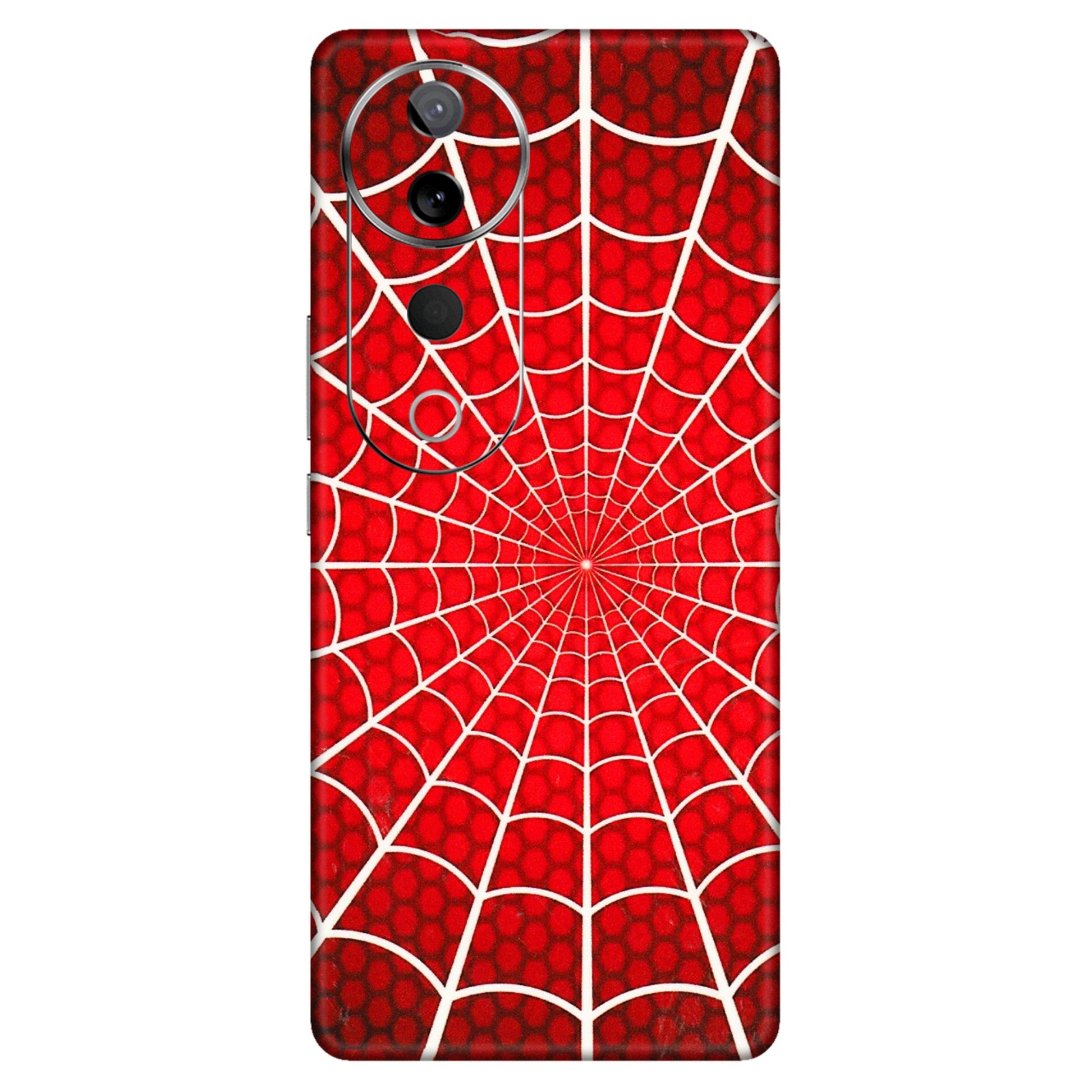 VIVO Z/V/X/T/U/S Series Phone Skins (All Models) - Classic Spidey Web - 3D Embossed Finish (L-115) Vivo T3 Ultra (5G)
