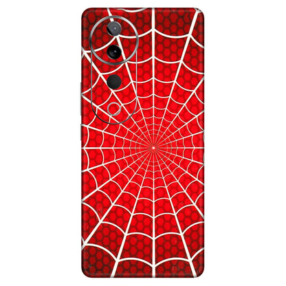 VIVO Z/V/X/T/U/S Series Phone Skins (All Models) - Classic Spidey Web - 3D Embossed Finish (L-115) Vivo T3 Ultra (5G)