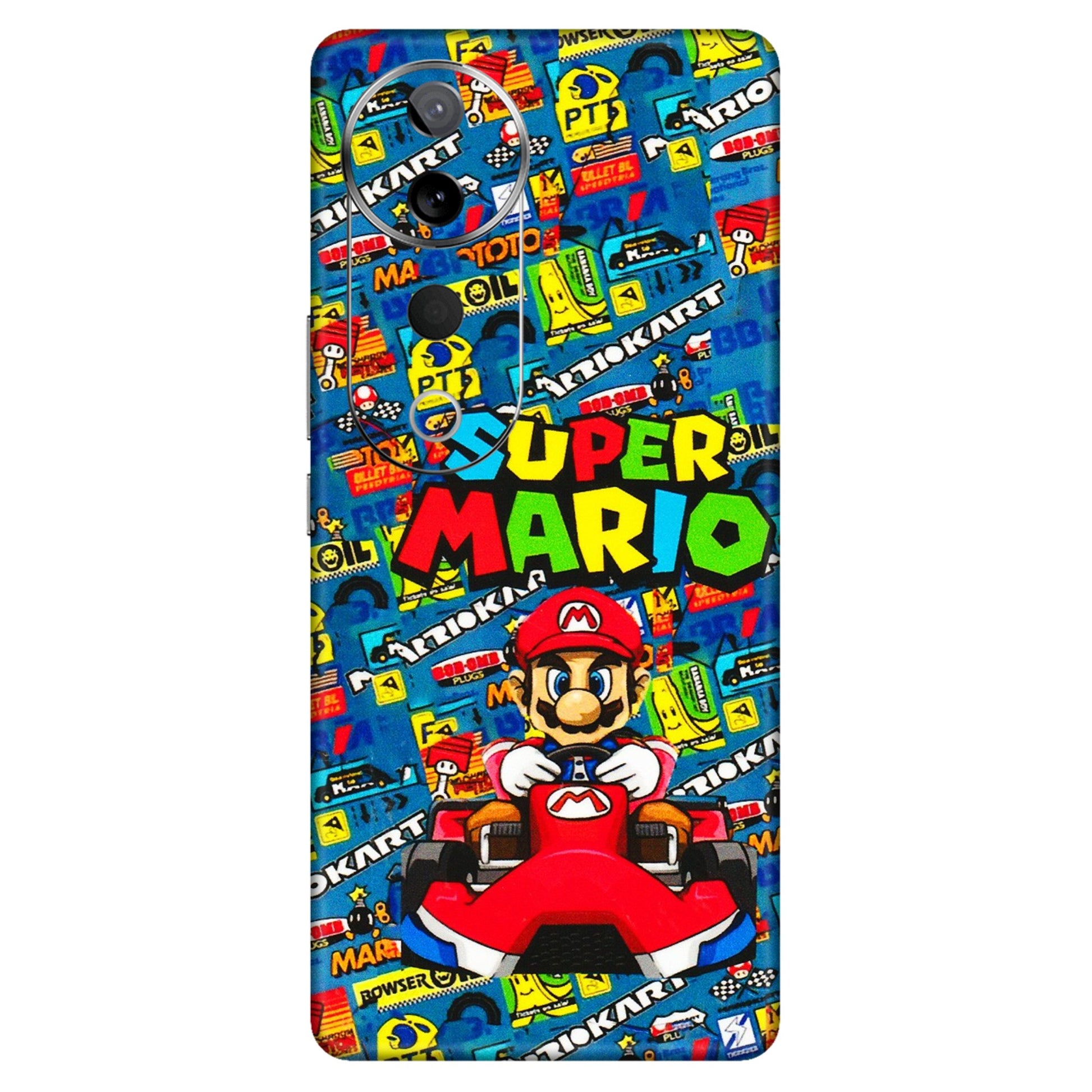 VIVO Z/V/X/T/U/S Series Phone Skins (All Models) - Super Mario Kart - 3D Embossed Finish (L-140) Vivo T3 Ultra (5G)