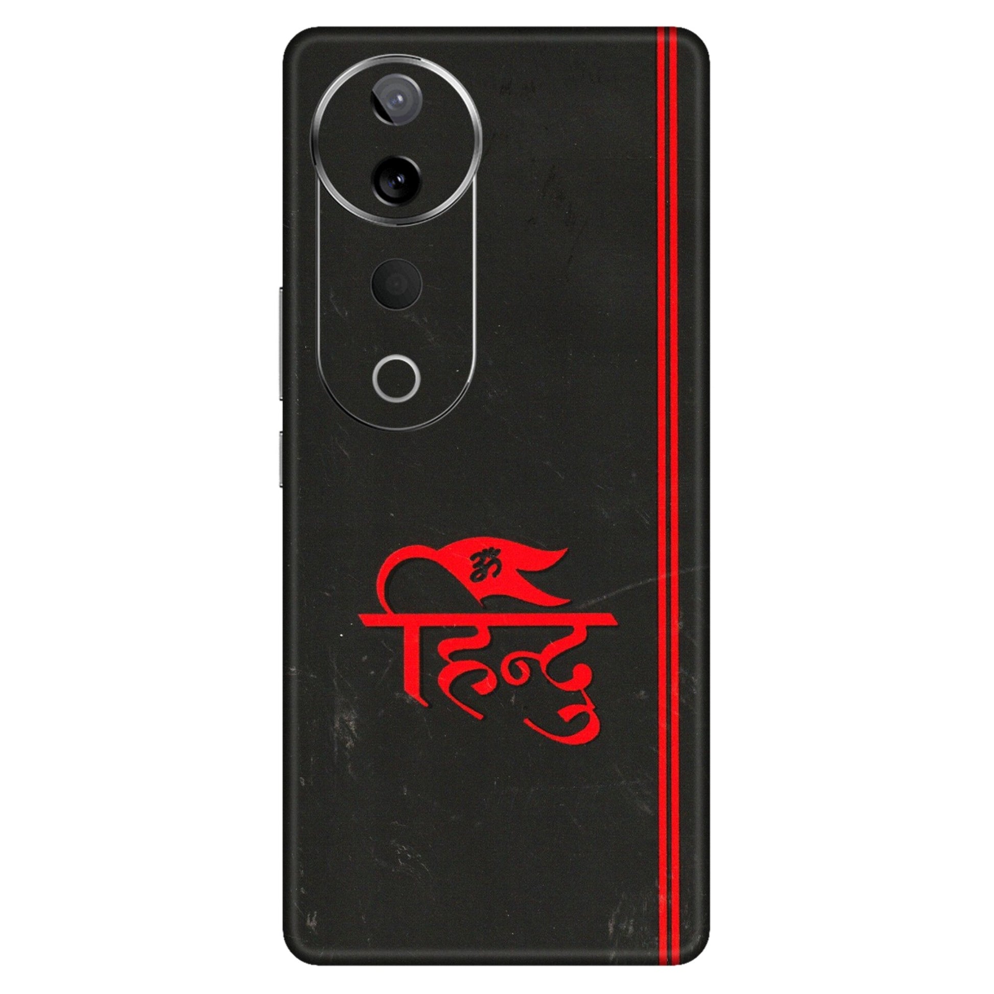 VIVO Z/V/X/T/U/S Series Phone Skins (All Models) - Hindu Black - 3D Embossed Finish (L-153) Vivo T3 Ultra (5G)
