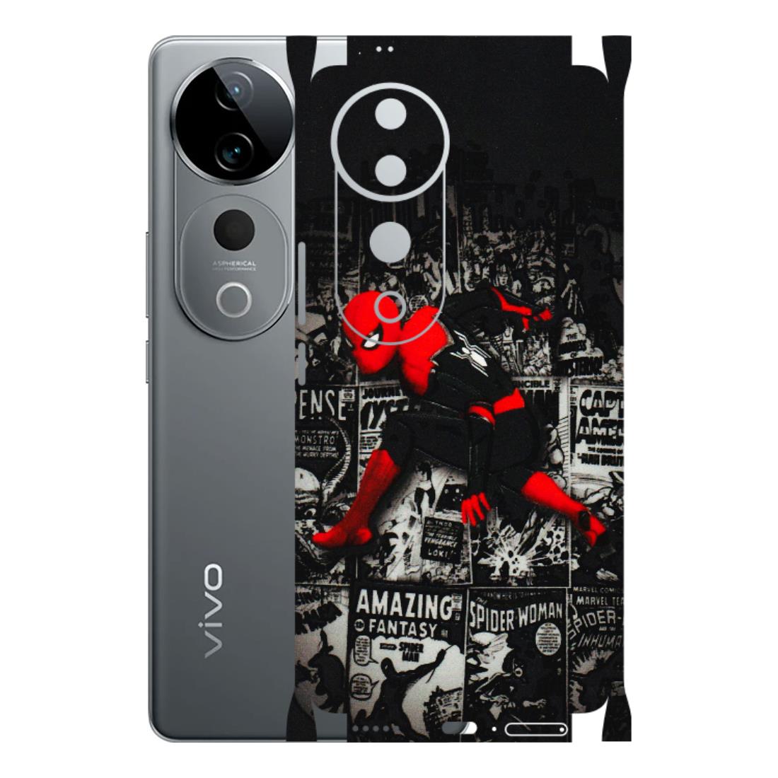 VIVO Z/V/X/T/U/S Series Phone Skins (All Models) - SpiderMan New - 3D Embossed Finish (L-162) Vivo T3 Ultra (5G)