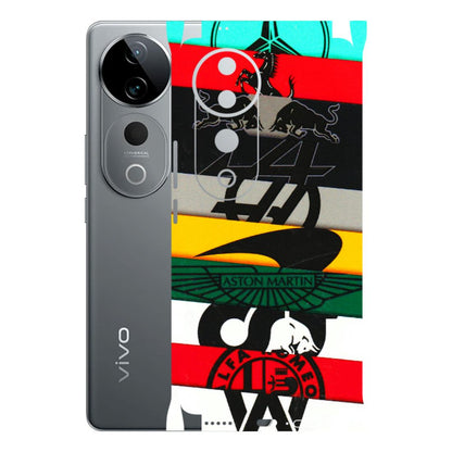 VIVO Z/V/X/T/U/S Series Phone Skins (All Models) - Multi Designer Brands - 3D Embossed Finish (L-187) Vivo T3 Ultra (5G)