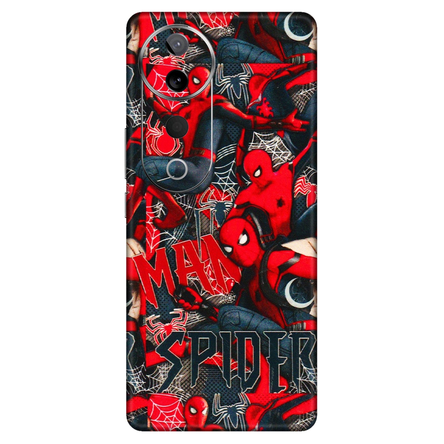 VIVO Z/V/X/T/U/S Series Phone Skins (All Models) - SpiderMan Cool - 3D Embossed Finish (L-188) Vivo T3 Ultra (5G)