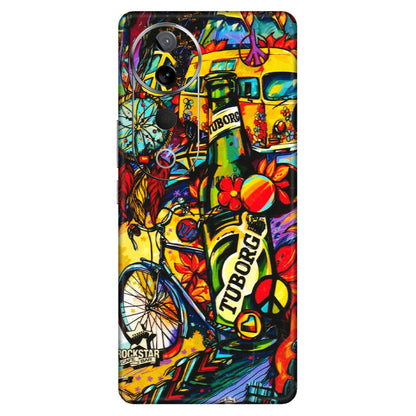 VIVO Z/V/X/T/U/S Series Phone Skins (All Models) - Cool Beer Bottle - 3D Embossed Finish (L-193) Vivo T3 Ultra (5G)