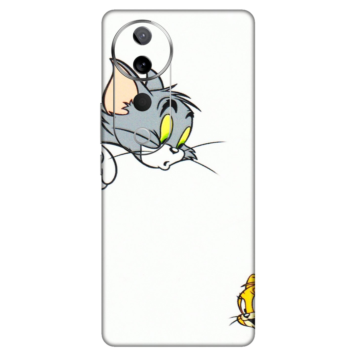 VIVO Z/V/X/T/U/S Series Phone Skins (All Models) - Cute Tom And Jerry - 3D Embossed Finish (L-220) Vivo T3 Ultra (5G)