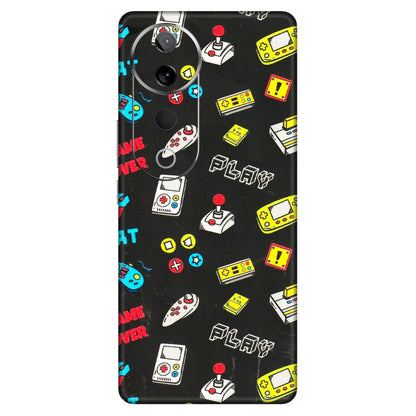 VIVO Z/V/X/T/U/S Series Phone Skins (All Models) - Gaming Doodles - 3D Embossed Finish (L-224) Vivo T3 Ultra (5G)