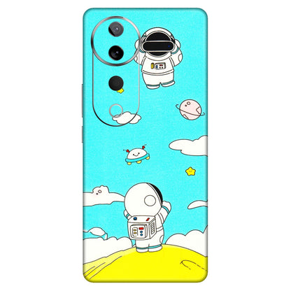 VIVO Z/V/X/T/U/S Series Phone Skins (All Models) - Blue Skies Astro Float - 3D Embossed Finish (L-230) Vivo T3 Ultra (5G)