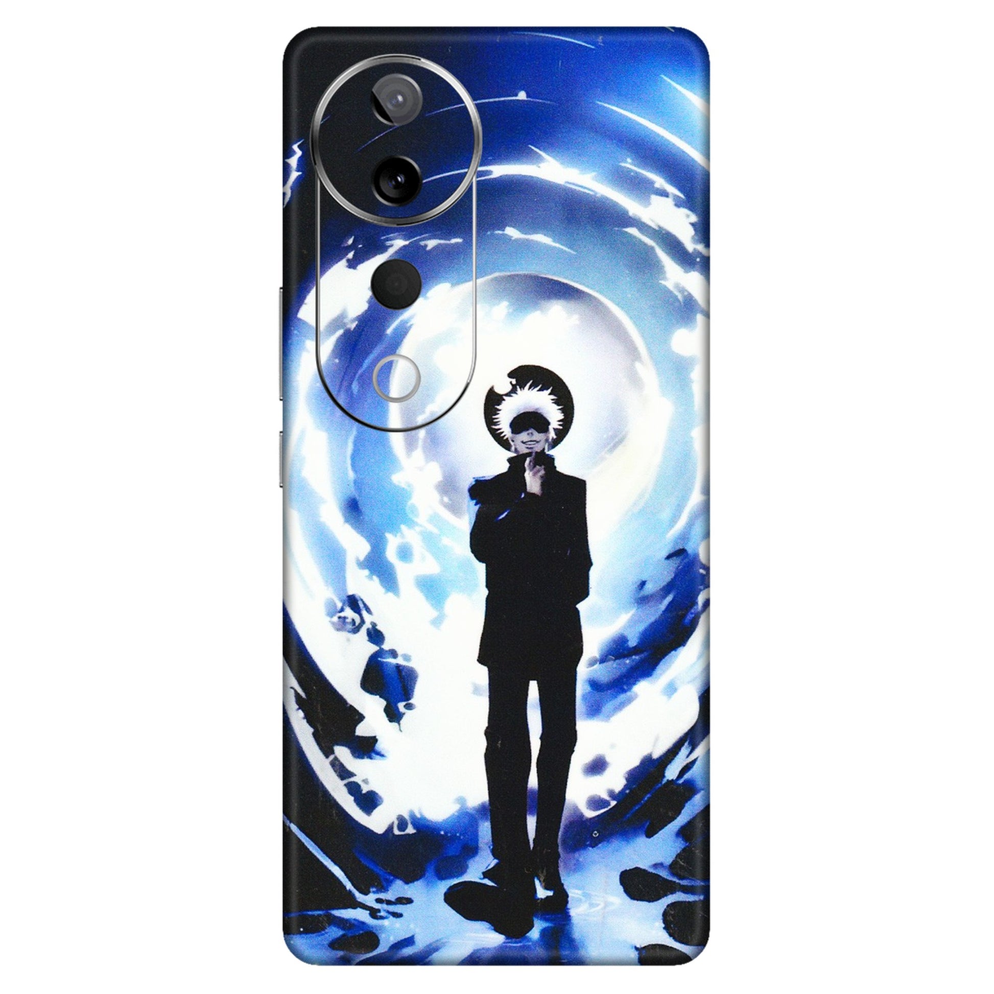 VIVO Z/V/X/T/U/S Series Phone Skins (All Models) - Satoru Gojo Dark Blue - 3D Embossed Finish (L-235) Vivo T3 Ultra (5G)