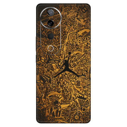 VIVO Z/V/X/T/U/S Series Phone Skins (All Models) - Premium Gold Basketball Player - 3D Embossed Finish (L-236) Vivo T3 Ultra (5G)