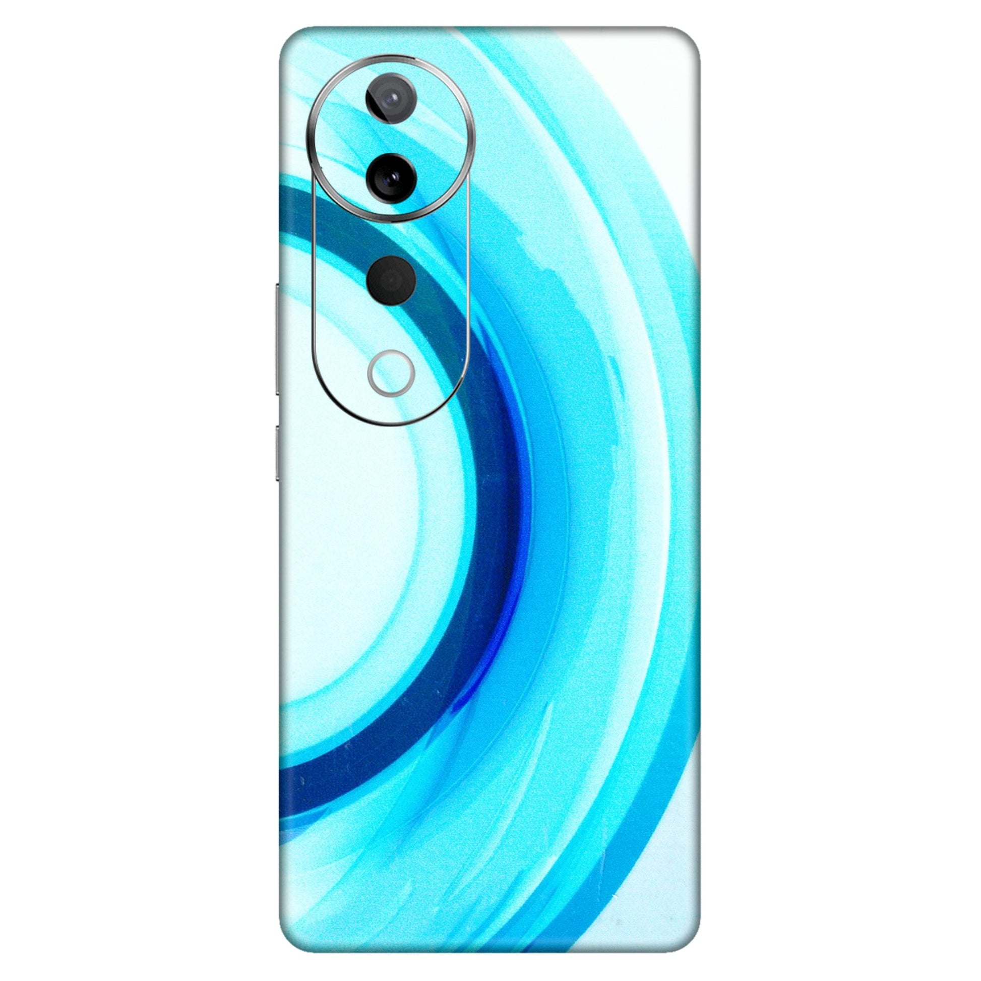 VIVO Z/V/X/T/U/S Series Phone Skins (All Models) - The Blue Curve - 3D Embossed Finish (L-244) Vivo T3 Ultra (5G)
