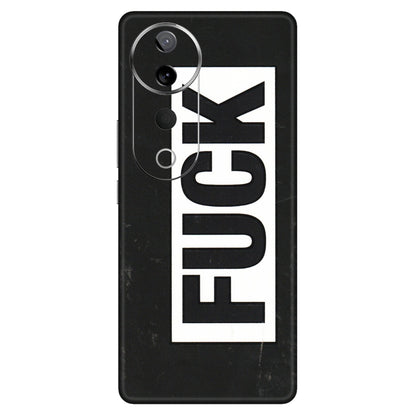 VIVO Z/V/X/T/U/S Series Phone Skins (All Models) - The F Word - 3D Embossed Finish (L-255) Vivo T3 Ultra (5G)