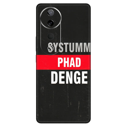 VIVO Z/V/X/T/U/S Series Phone Skins (All Models) - Systumm Phad Denge - 3D Embossed Finish (L-278) Vivo T3 Ultra (5G)