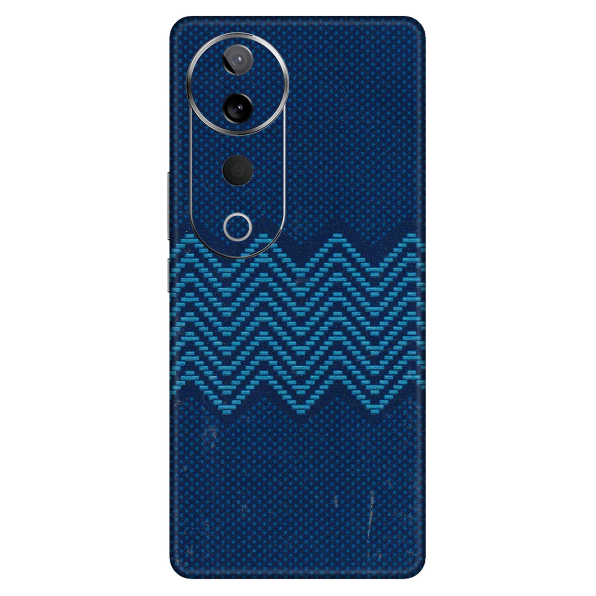 VIVO Z/V/X/T/U/S Series Phone Skins (All Models) - Blue Sober Waves - 3D Embossed Finish (L-306) Vivo T3 Ultra (5G)