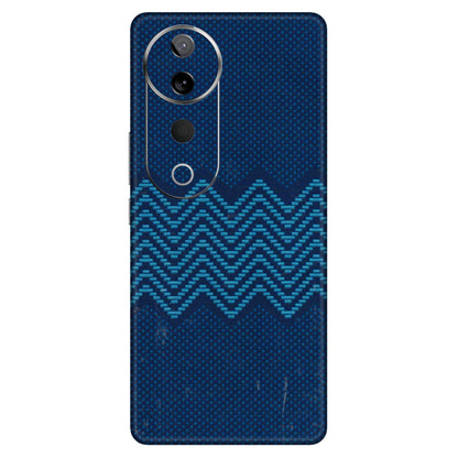 VIVO Z/V/X/T/U/S Series Phone Skins (All Models) - Blue Sober Waves - 3D Embossed Finish (L-306) Vivo T3 Ultra (5G)