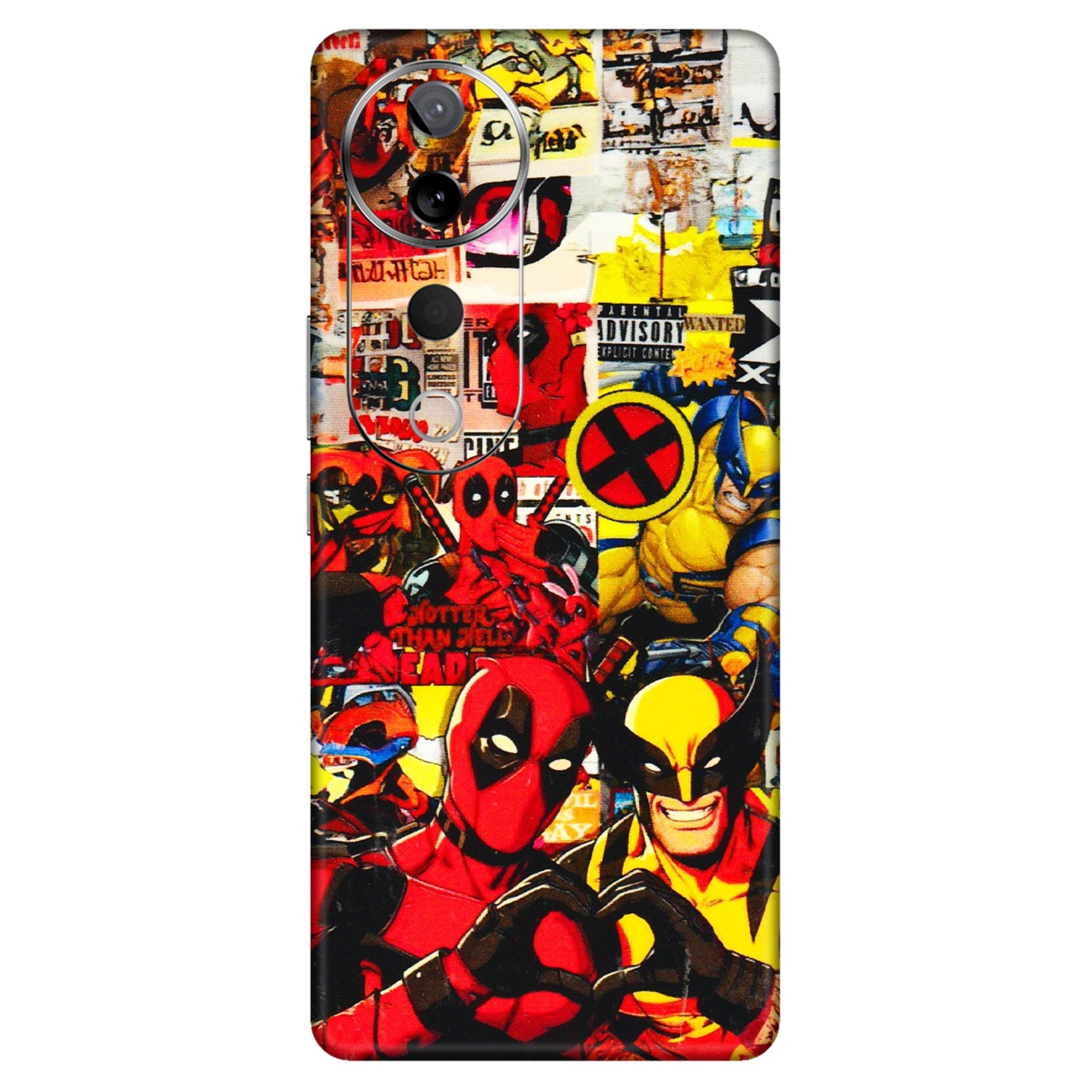 VIVO Z/V/X/T/U/S Series Phone Skins (All Models) - Spidy Wolverine - 3D Embossed Finish (L-310) Vivo T3 Ultra (5G)