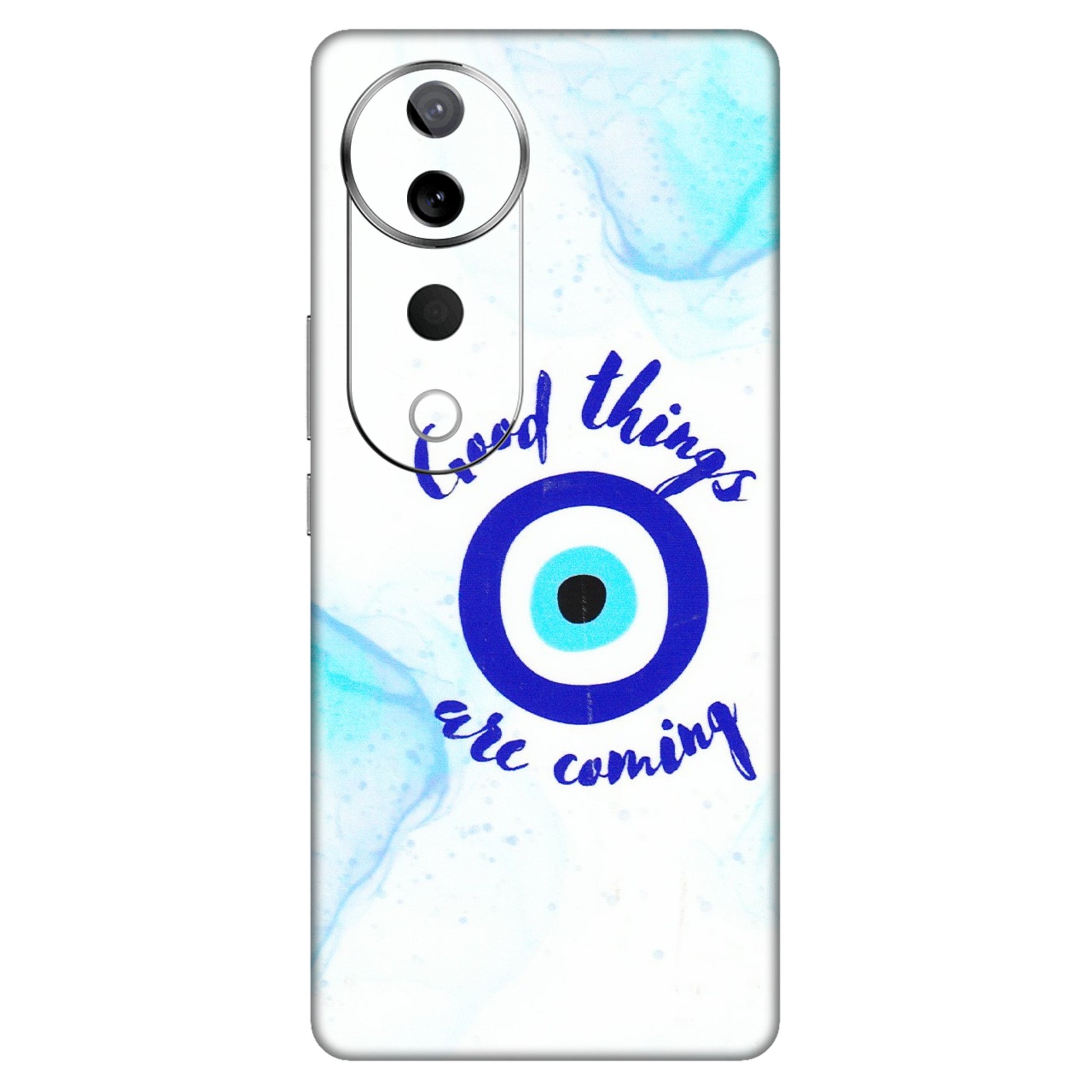 VIVO Z/V/X/T/U/S Series Phone Skins (All Models) - Evil Eye Good Things Are Coming - 3D Embossed Finish (L-322) Vivo T3 Ultra (5G)
