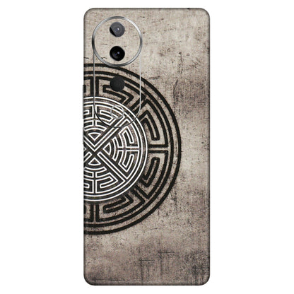 VIVO Z/V/X/T/U/S Series Phone Skins (All Models) - Mysterious Circular Design - 3D Embossed Finish (L-63) Vivo T3 Ultra (5G)