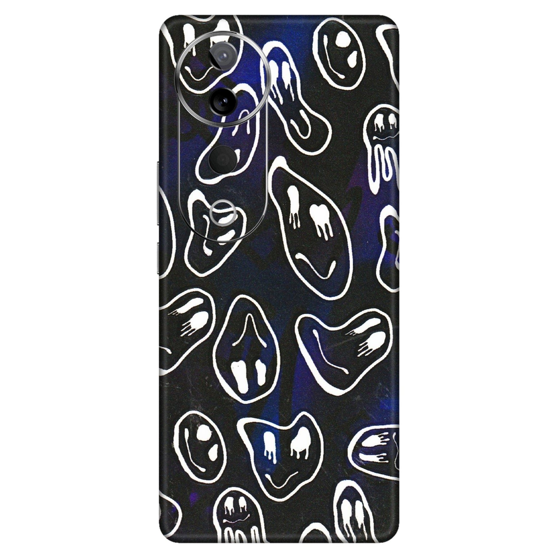 VIVO Z/V/X/T/U/S Series Phone Skins (All Models) - Distorted Smileys - 3D Embossed Finish (L-92) Vivo T3 Ultra (5G)