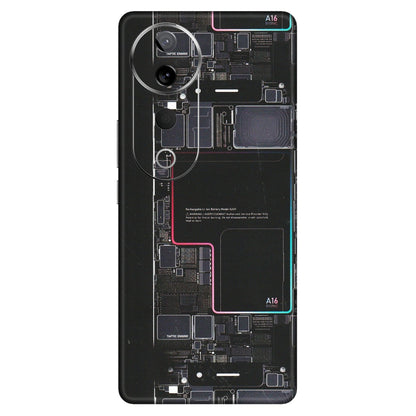 VIVO Z/V/X/T/U/S Series Phone Skins (All Models) - Motherboard Circuit Layout - Matte Finish (M-117) Vivo T3 Ultra (5G)