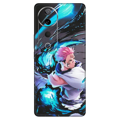 VIVO Z/V/X/T/U/S Series Phone Skins (All Models) - New Jujutsu Kaisen Grey Blue Anime - Matte Finish (M-127) Vivo T3 Ultra (5G)