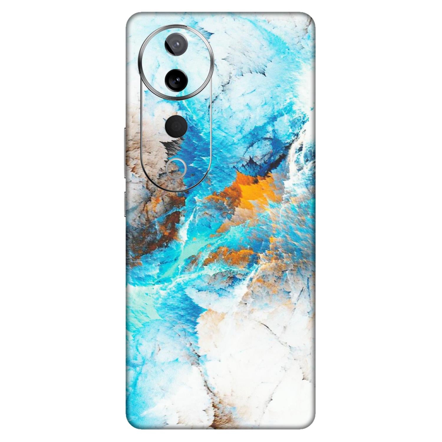 VIVO Z/V/X/T/U/S Series Phone Skins (All Models) - Blue Waves Abstract - Matte Finish (M-19) Vivo T3 Ultra (5G)