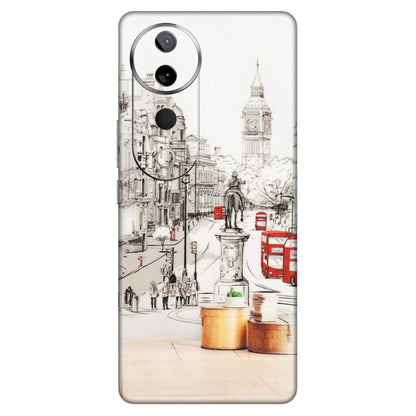 VIVO Z/V/X/T/U/S Series Phone Skins (All Models) - London Street - Transparent Finish (T-02) Vivo T3 Ultra (5G)