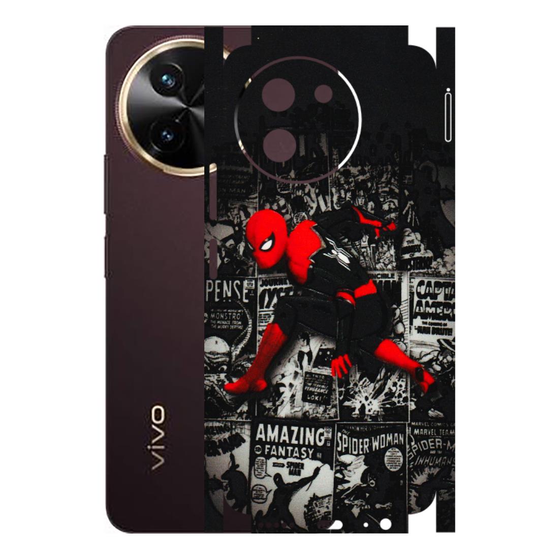 VIVO Z/V/X/T/U/S Series Phone Skins (All Models) - SpiderMan New - 3D Embossed Finish (L-162) Vivo T3 X (5G)