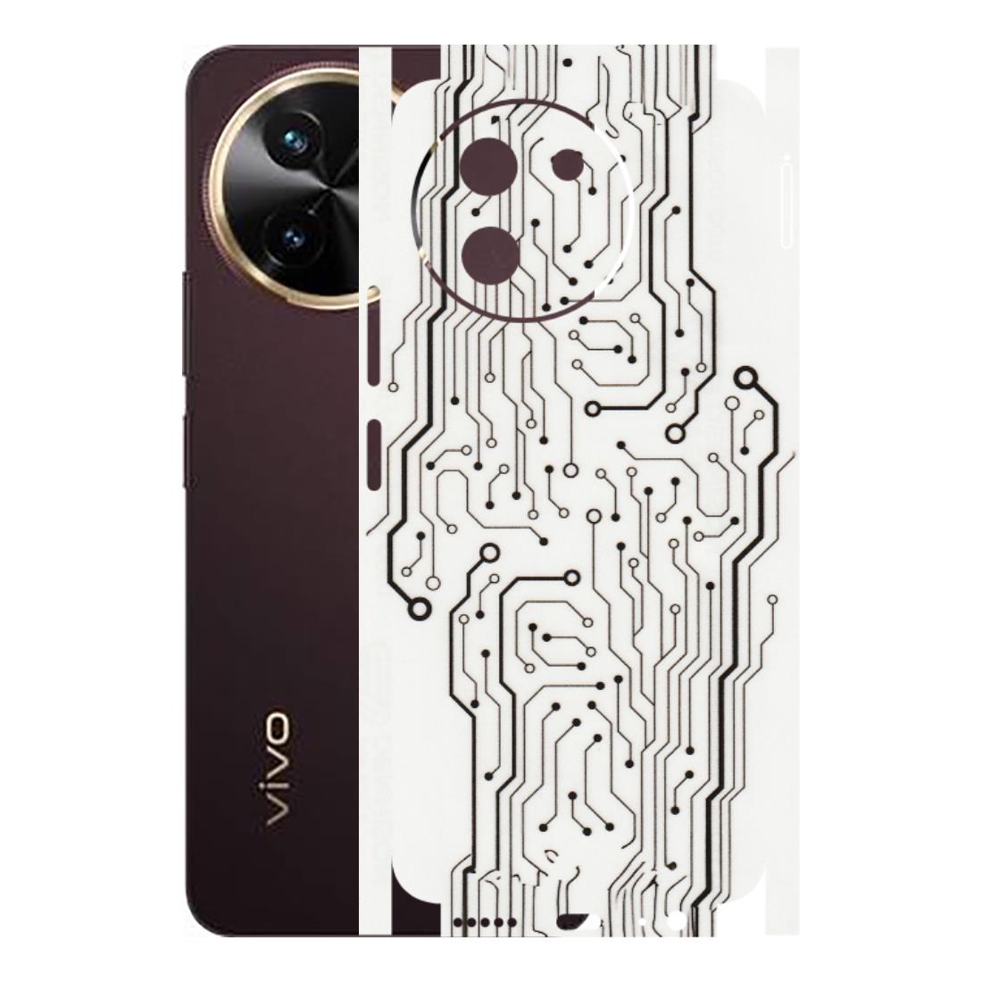 VIVO Z/V/X/T/U/S Series Phone Skins (All Models) - Tech Circuits - Transparent Finish (T-03) Vivo T3 X (5G)