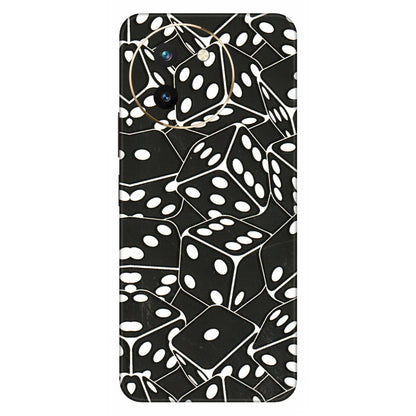 VIVO Z/V/X/T/U/S Series Phone Skins (All Models) - Big Black Dices - 3D Embossed Finish (L-106) Vivo T3 X (5G)