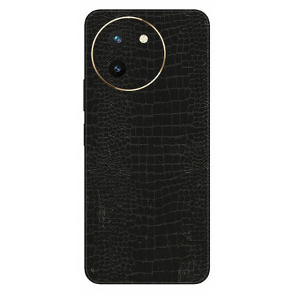 VIVO Z/V/X/T/U/S Series Phone Skins (All Models) - Snake Leather Black - 3D Embossed Finish (L-107) Vivo T3 X (5G)