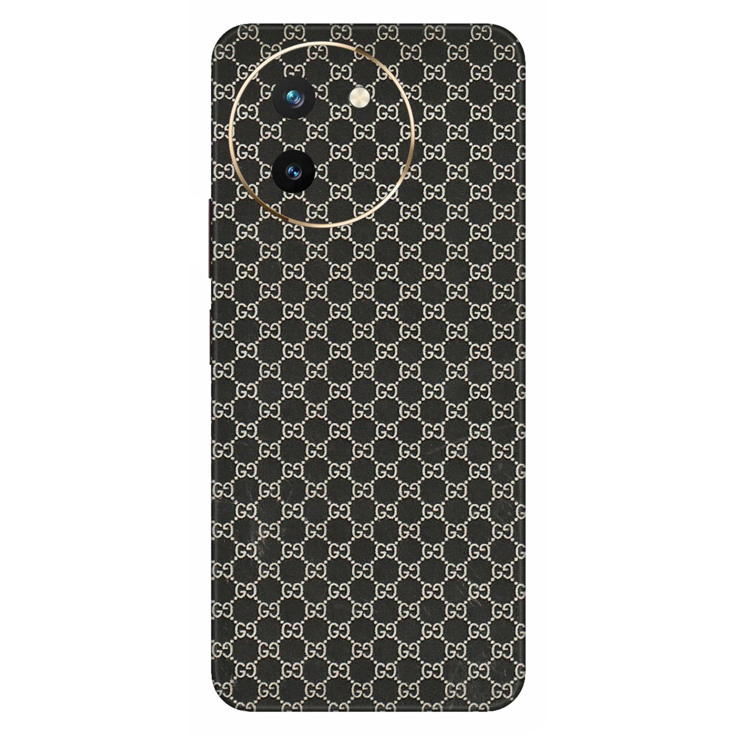 VIVO Z/V/X/T/U/S Series Phone Skins (All Models) - Black G Print - 3D Embossed Finish (L-109) Vivo T3 X (5G)