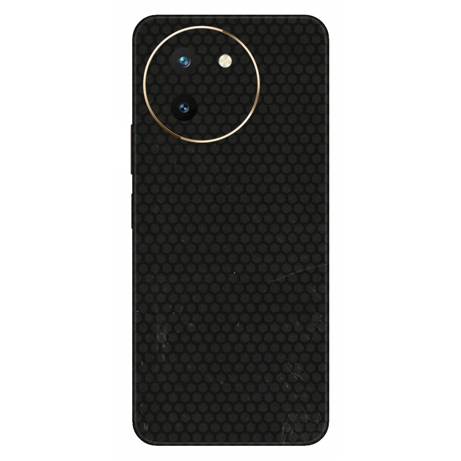 VIVO Z/V/X/T/U/S Series Phone Skins (All Models) - Black honeycomb - 3D Embossed Finish (L-114) Vivo T3 X (5G)