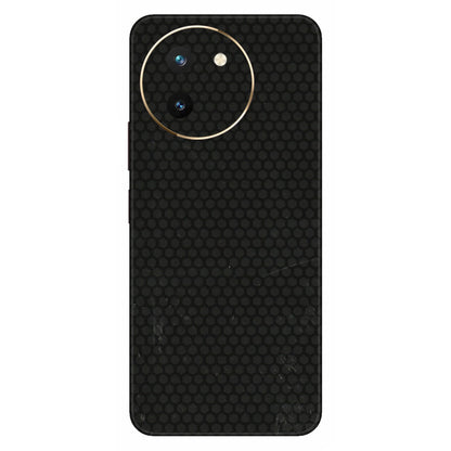 VIVO Z/V/X/T/U/S Series Phone Skins (All Models) - Black honeycomb - 3D Embossed Finish (L-114) Vivo T3 X (5G)