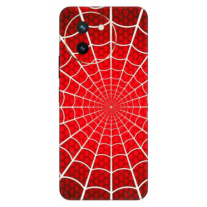 VIVO Z/V/X/T/U/S Series Phone Skins (All Models) - Classic Spidey Web - 3D Embossed Finish (L-115) Vivo T3 X (5G)