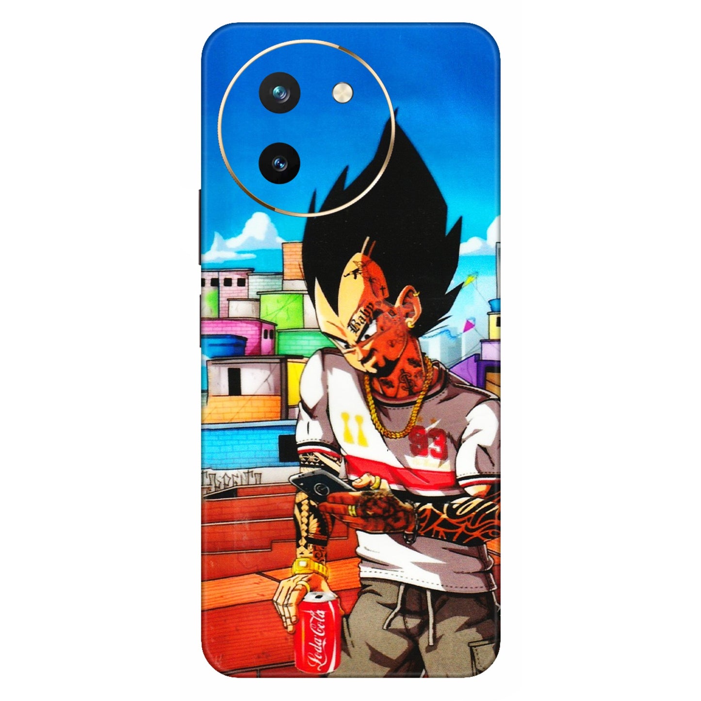 VIVO Z/V/X/T/U/S Series Phone Skins (All Models) - Vegeta - 3D Embossed Finish (L-136) Vivo T3 X (5G)