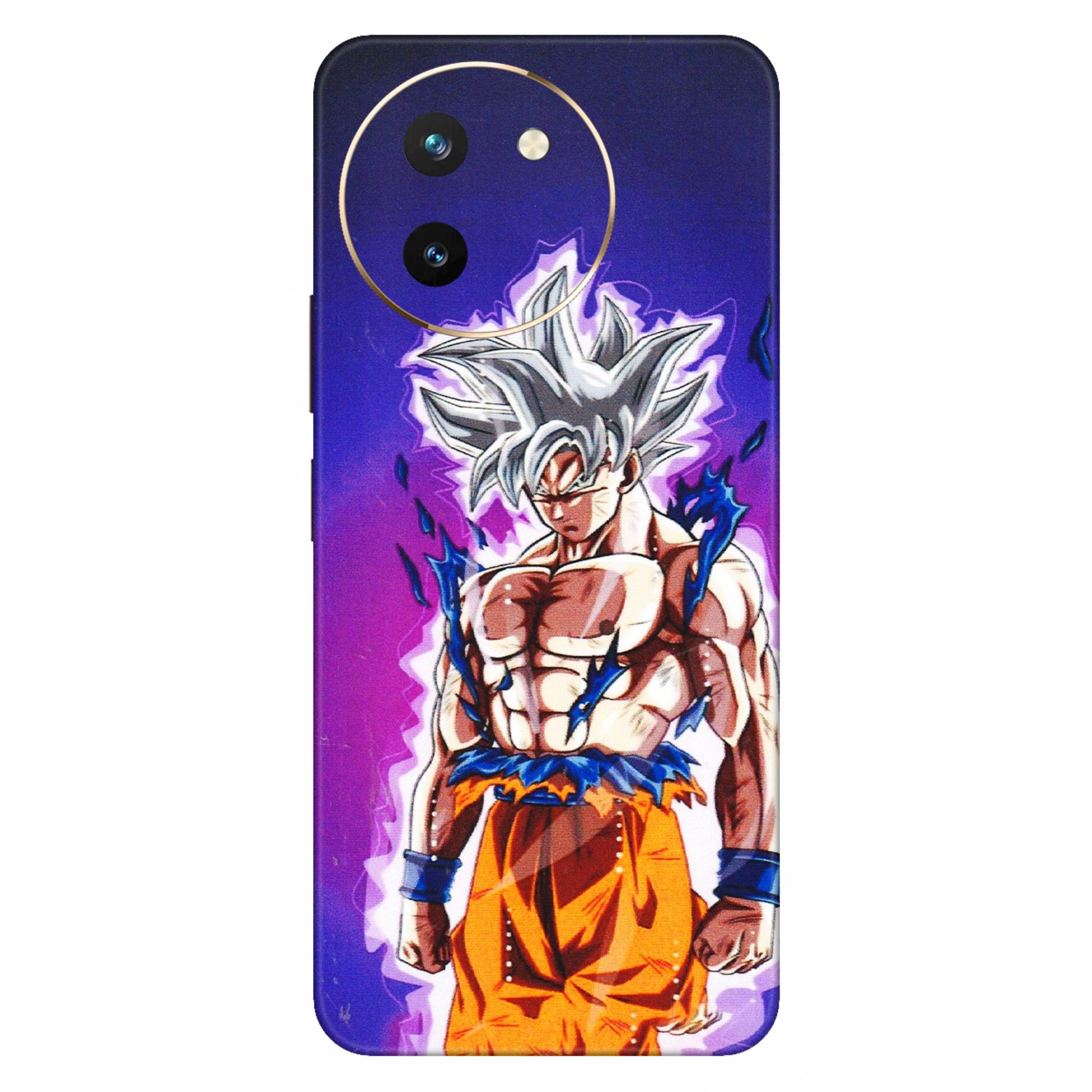 VIVO Z/V/X/T/U/S Series Phone Skins (All Models) - Goku Purple Anime - 3D Embossed Finish (L-147) Vivo T3 X (5G)