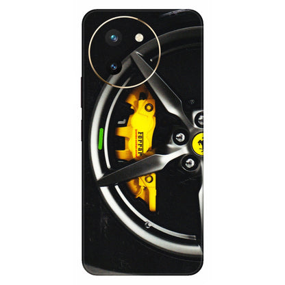 VIVO Z/V/X/T/U/S Series Phone Skins (All Models) - Ferrari Wheel Alloy - 3D Embossed Finish (L-173) Vivo T3 X (5G)