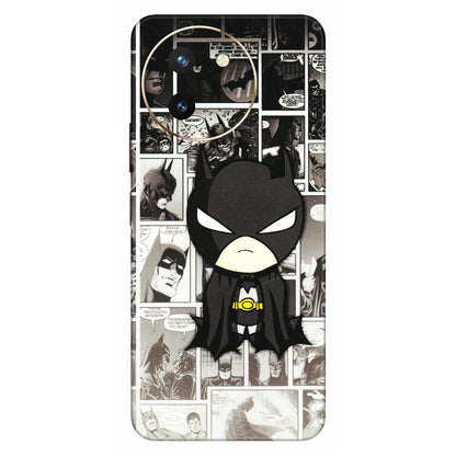 VIVO Z/V/X/T/U/S Series Phone Skins (All Models) - Toon Batman - 3D Embossed Finish (L-182) Vivo T3 X (5G)