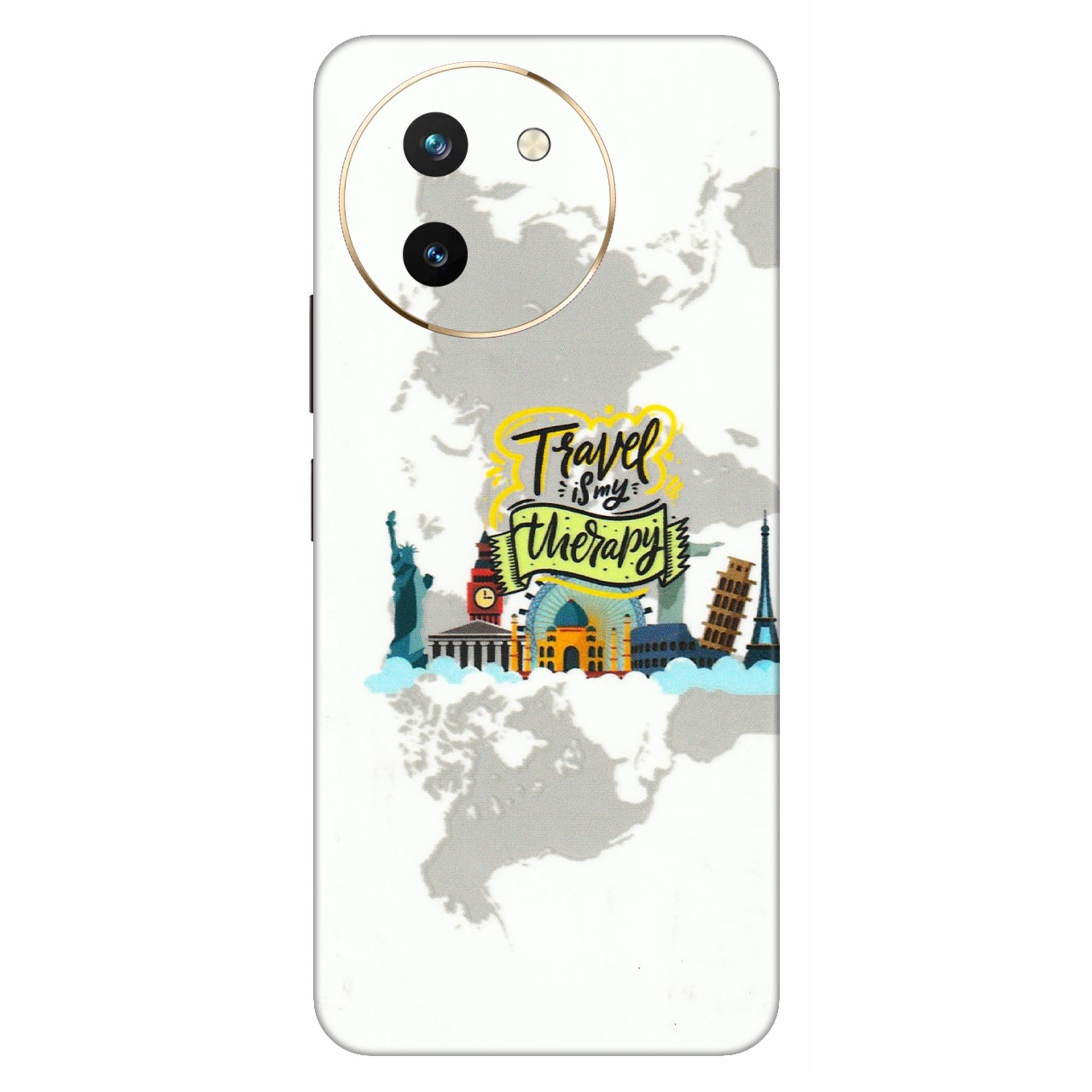 VIVO Z/V/X/T/U/S Series Phone Skins (All Models) - Travel Therapy - 3D Embossed Finish (L-199) Vivo T3 X (5G)
